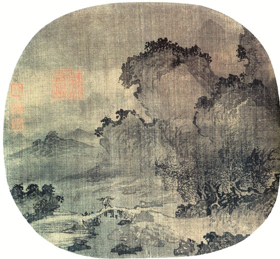 南宋 江參 日暮歸漁圖 現(xiàn)藏于美國波士頓藝術(shù)博物館