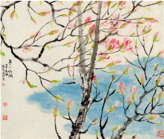 熊廣琴 大觀系列——春水之二 90×80cm 2016年